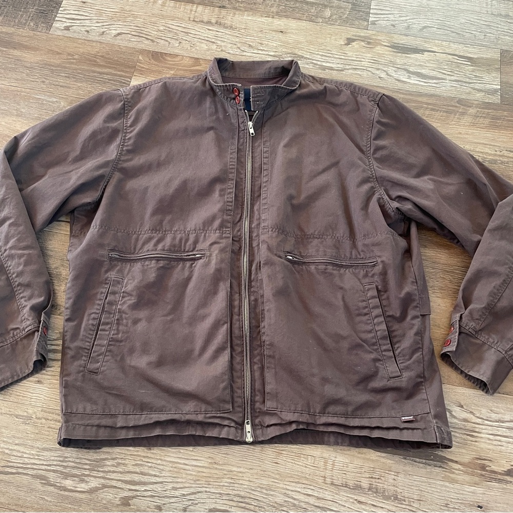 Stussy brown casual work jacket large